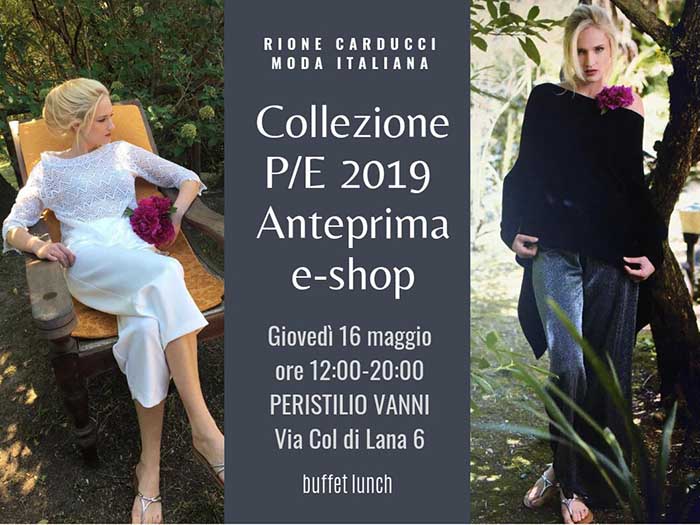 Al Peristilio Vanni di Roma presentazione collezione “Primavera/Estate Rione Carducci”. 
