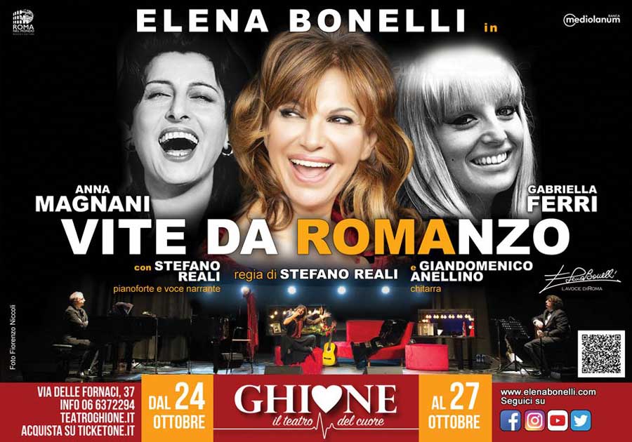 Teatro Ghione torna Elena Bonelli in “Magnani-Ferri - Vite da Romanzo”. 