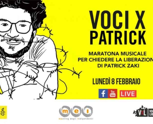 Patrick Zaki 12 ore diretta streaming “Liberatelo”.