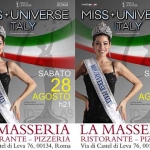 Miss Universe Lazio a La Masseria.