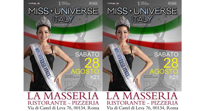 Miss Universe Lazio a La Masseria.