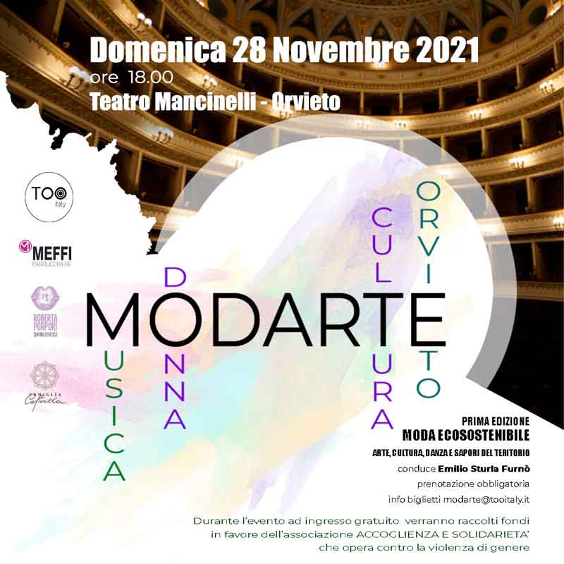 Teatro Mancinelli Orvieto “Moda, Arte, Cultura, Danza”,