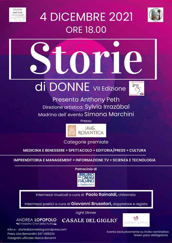 Anthony Peth presenta "Storie di Donne" VII° ed..