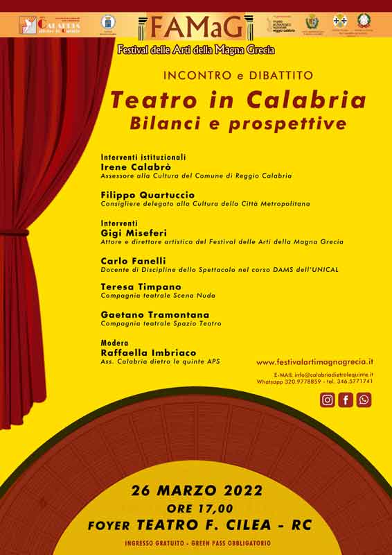 Foyer del Cilea incontro – dibattito “Teatro in Calabria".