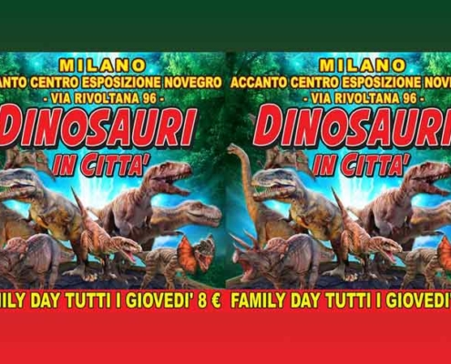 Milano Segrate arriva “Dinosauri in città”