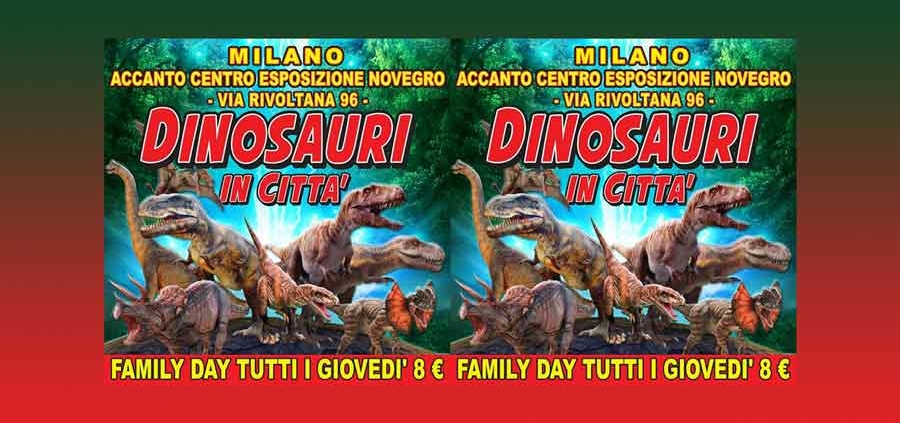 Milano Segrate arriva “Dinosauri in città”