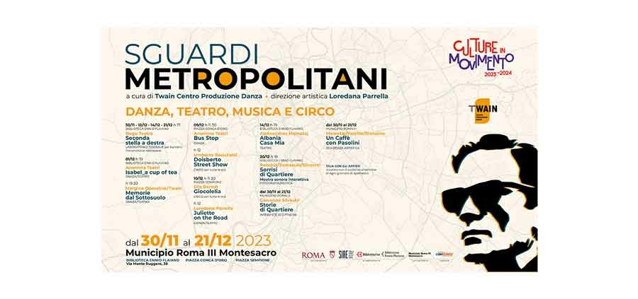 Sguardi Metropolitani “Danza, Teatro, Musica e Circo”.
