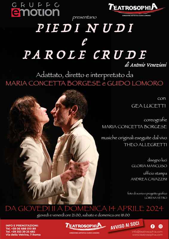 Teatrsophia “Piedi nudi e parole crude”,